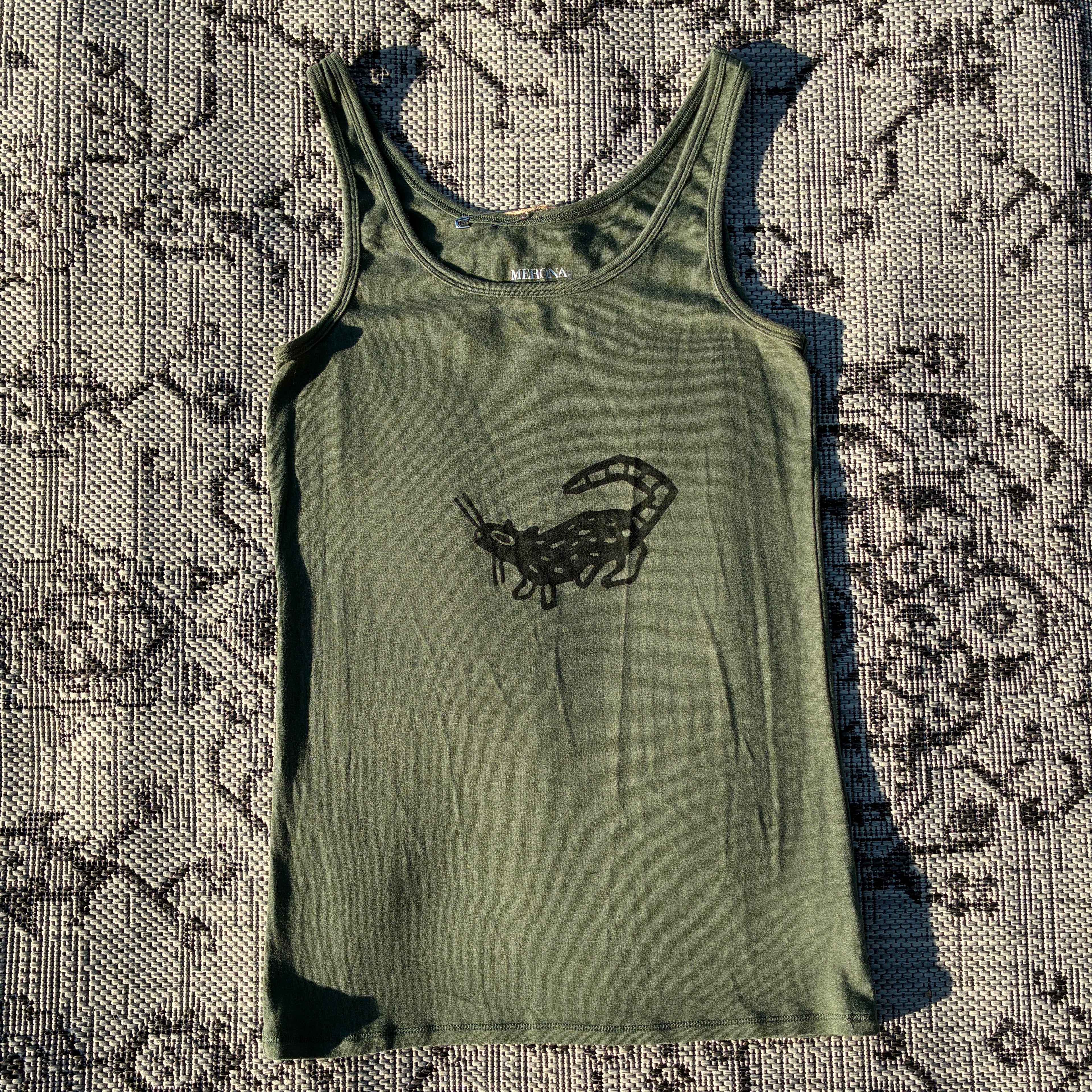 Rat Green Tank Top Large