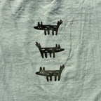 Wolf/Dog Light Blue Tank Top Medium
