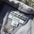 Tulip Pocket Grey Button Up Shirt 2X