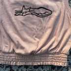 Sleepy Kitty Brown/Tan Tank Top XS