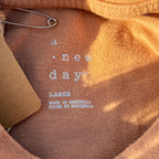 Sleepy Kitty Brown Cropped Tank Top Large