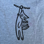 Hang in There Kitty Grey Tank Top XL