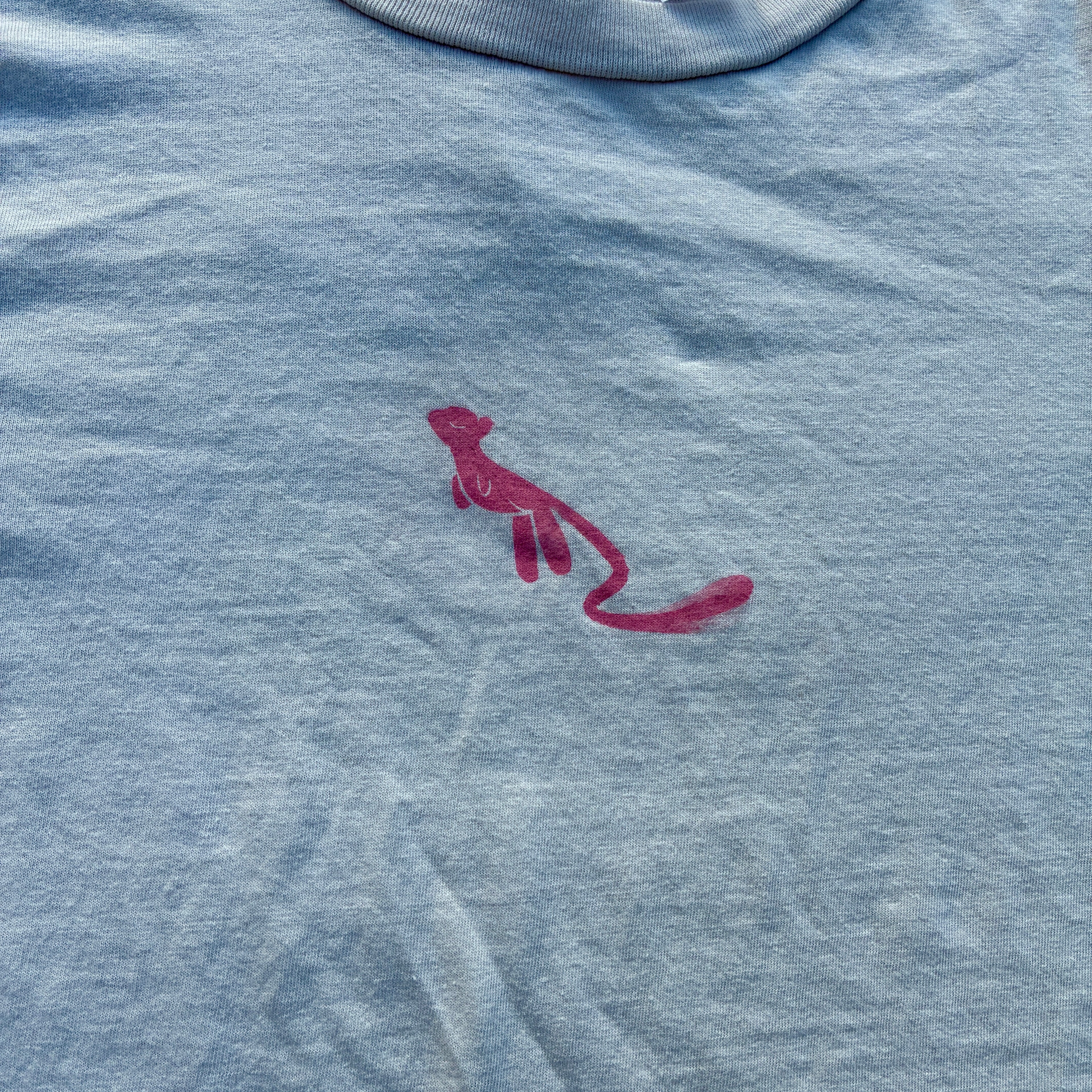 Pink Kitty Off-White Baby Tee XS