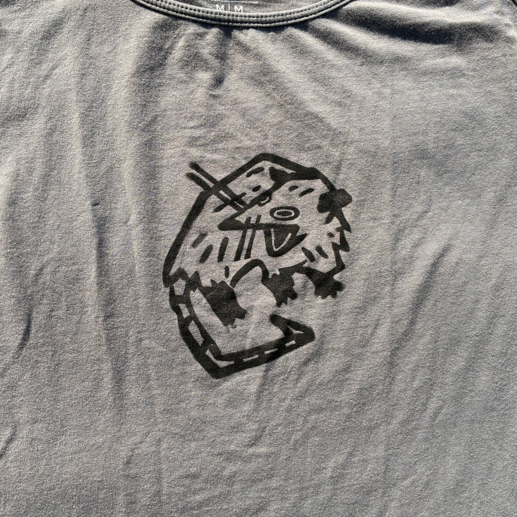 Screaming Possum Grey Tank Top Medium
