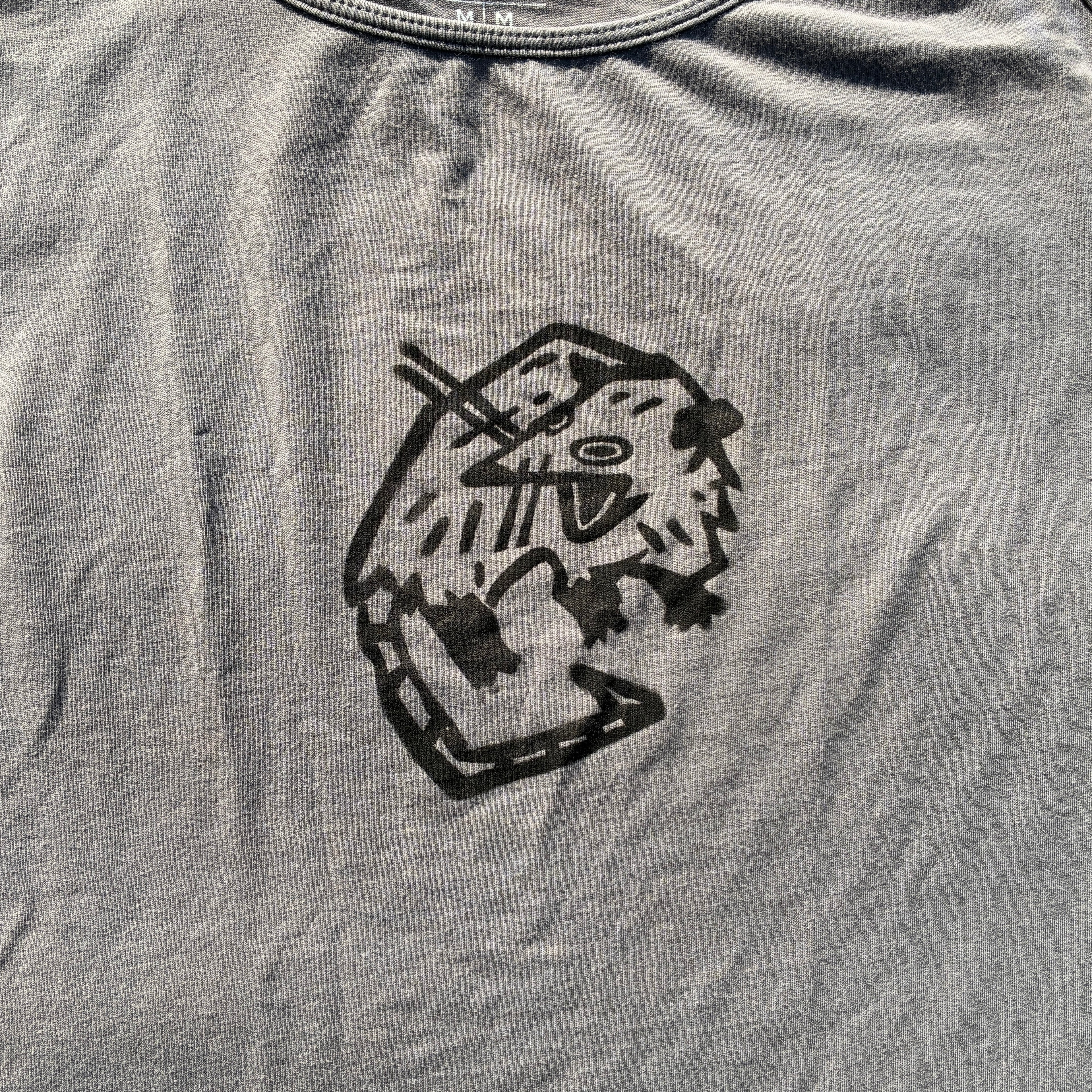 Screaming Possum Grey Tank Top Medium