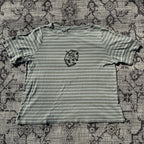 Screaming Possum Green & White Striped Tee 2X