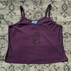 Two-Headed Rabbit Purple Cropped Tank Top 2X