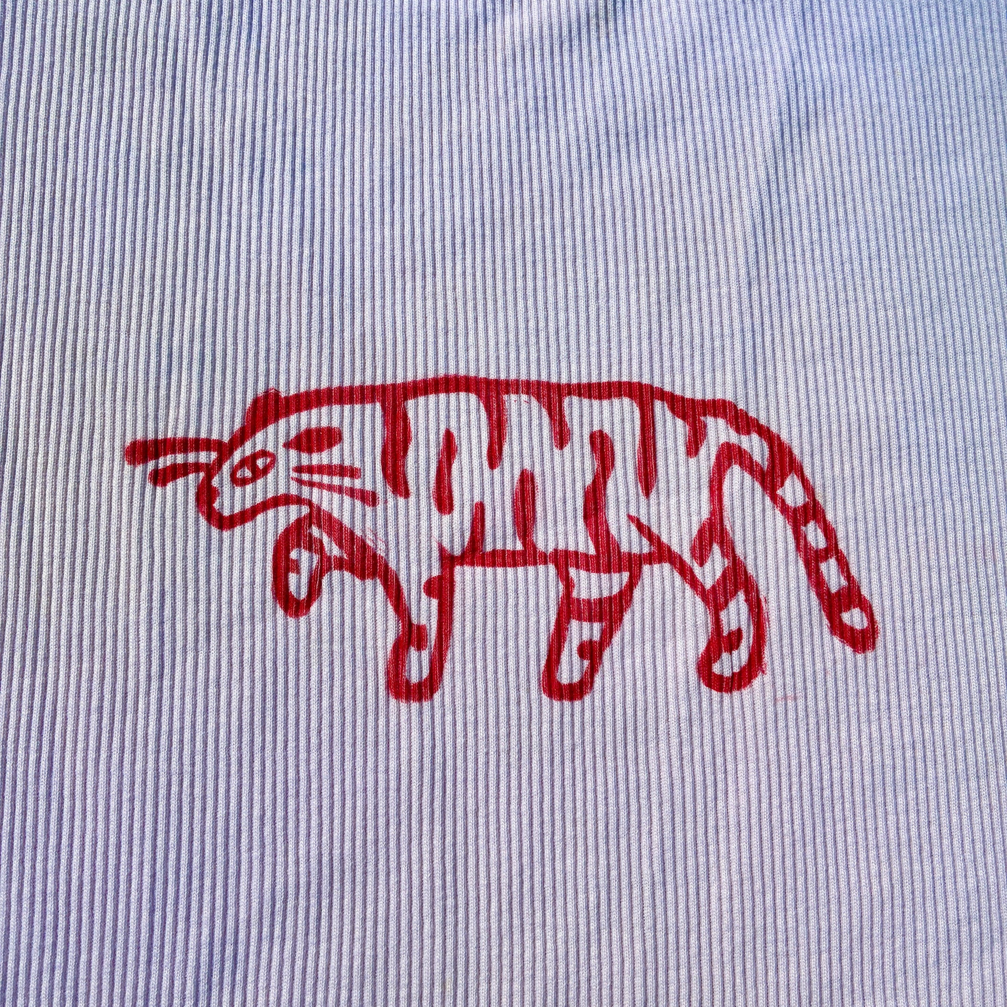 Red Tiger Light Pink Tank Top 2X