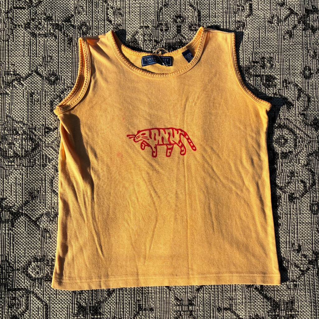Red Tiger Yellow Tank Top