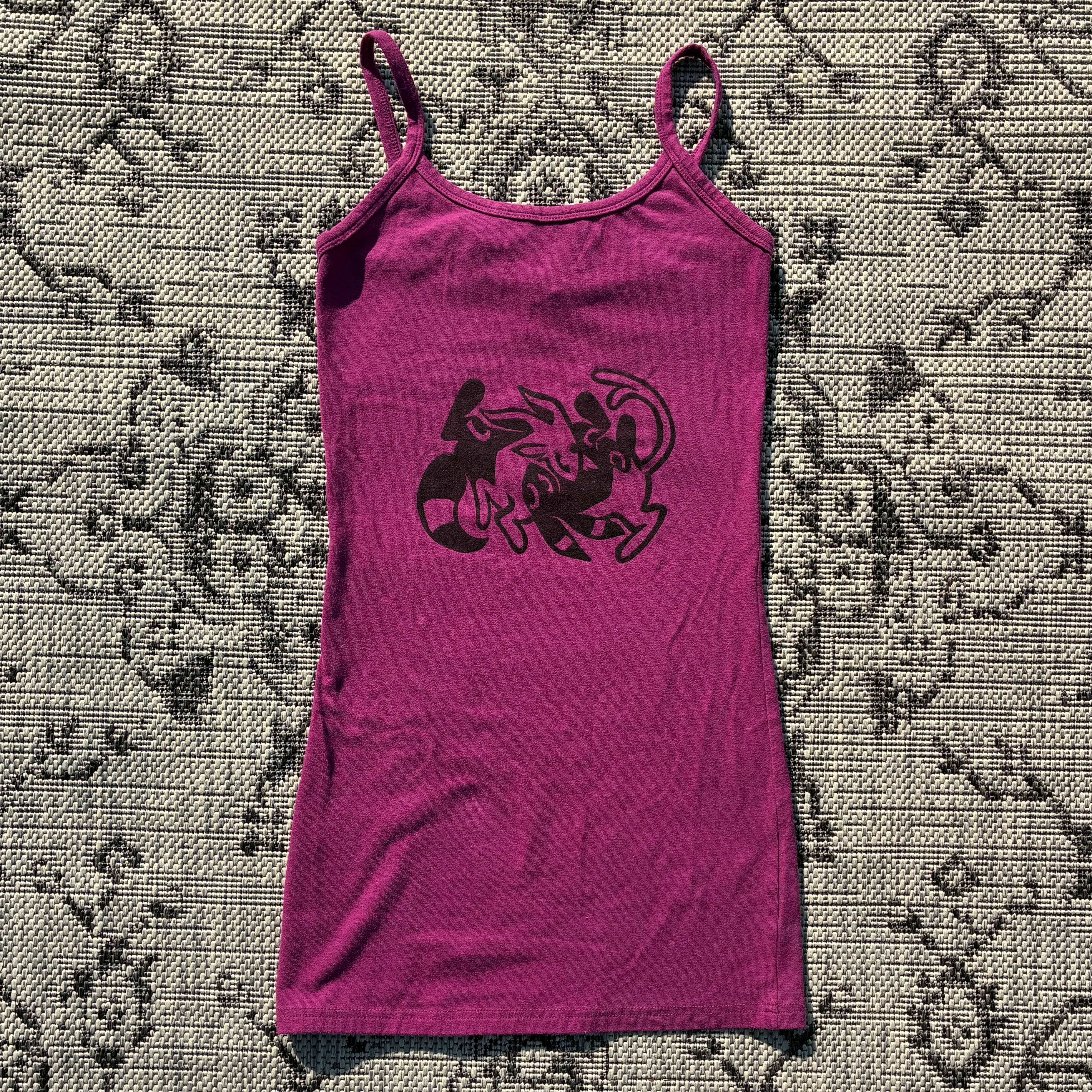Sun/Moon Purple/Pink Tank Top Medium