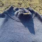 Sun/Moon Grey Blue Mock Neck Longsleeve Medium