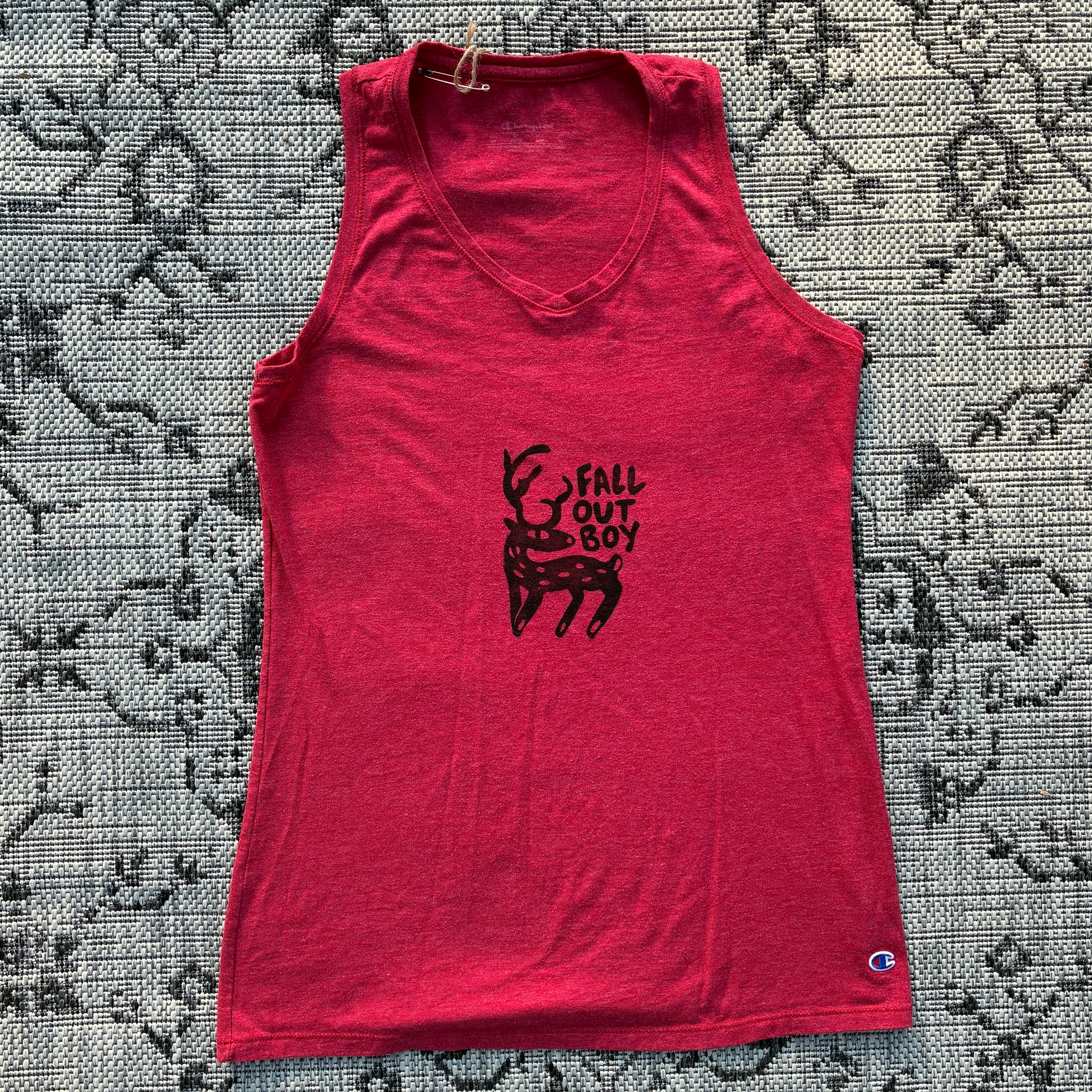 FOB Deer Red Tank Top XS