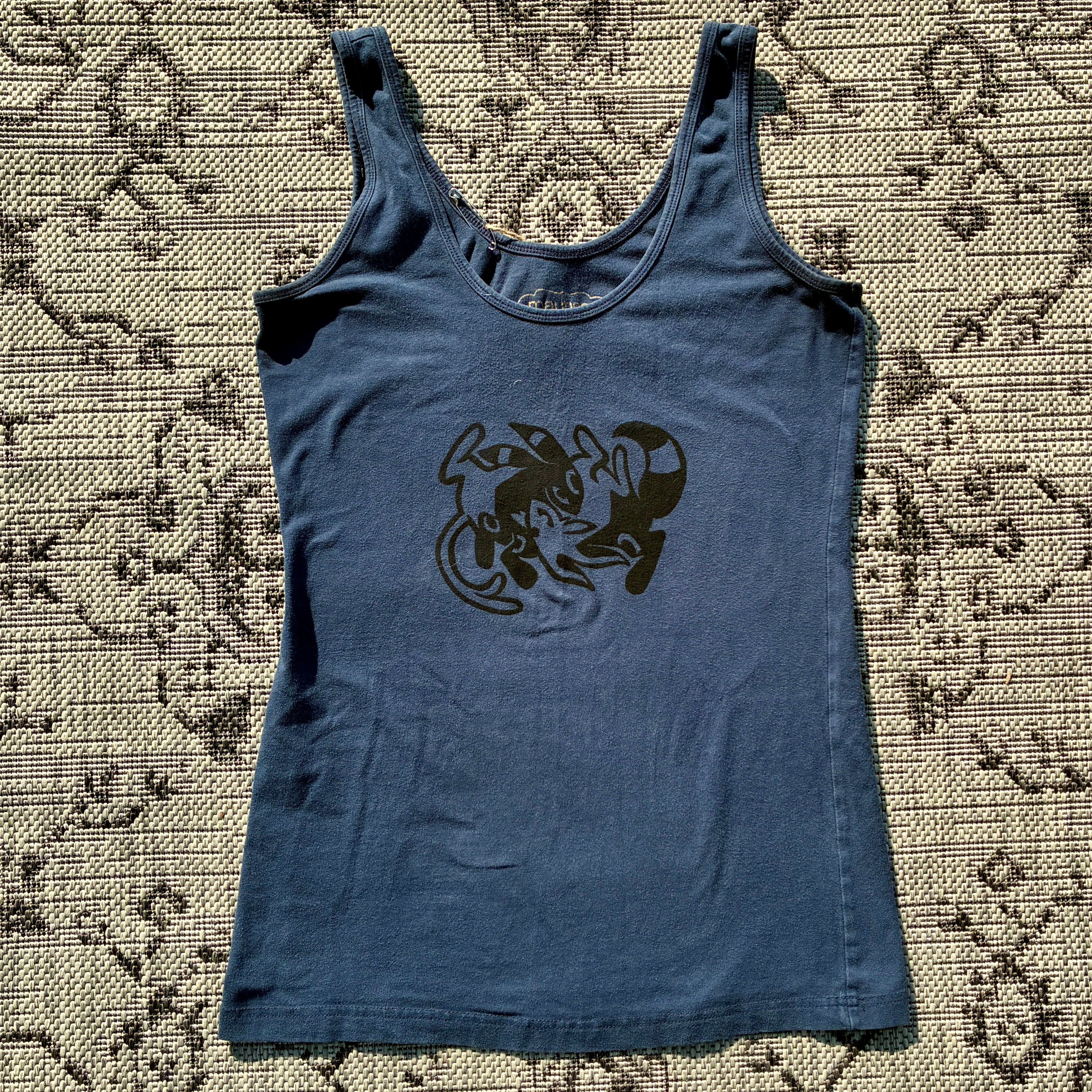 Sun/Moon Blue Tank Top Medium