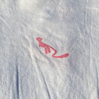Pink Kitty White Tee Large