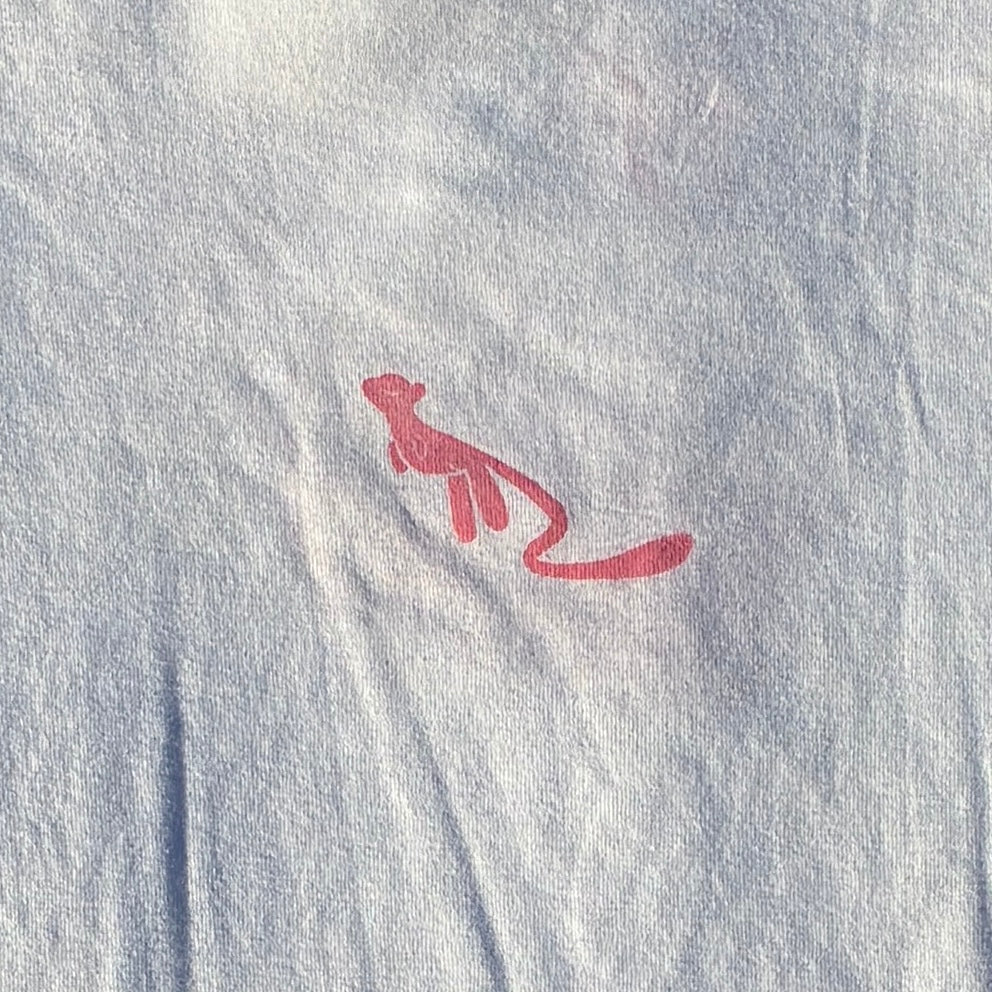 Pink Kitty White Tee Large