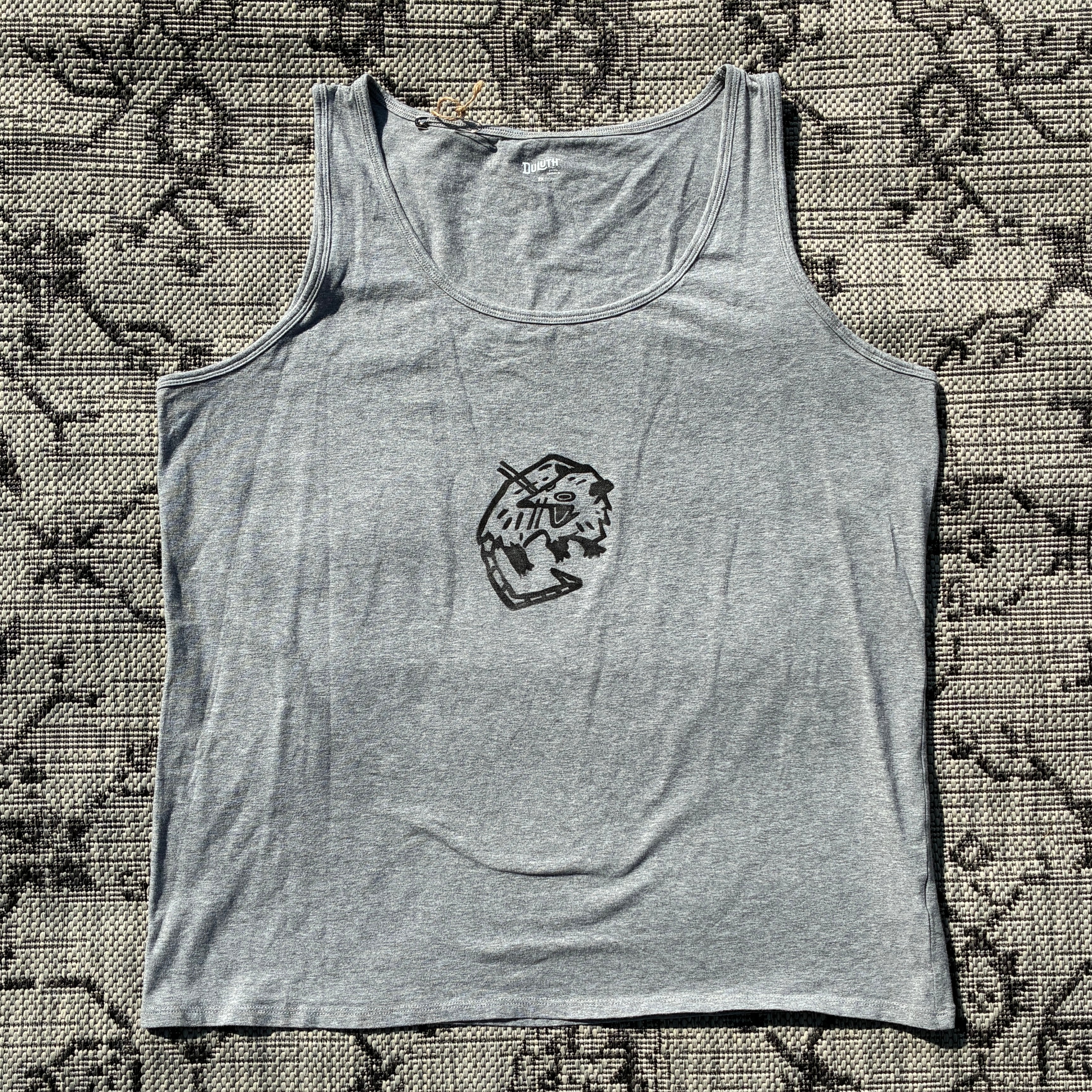 Screaming Possum Grey Tank Top 2X