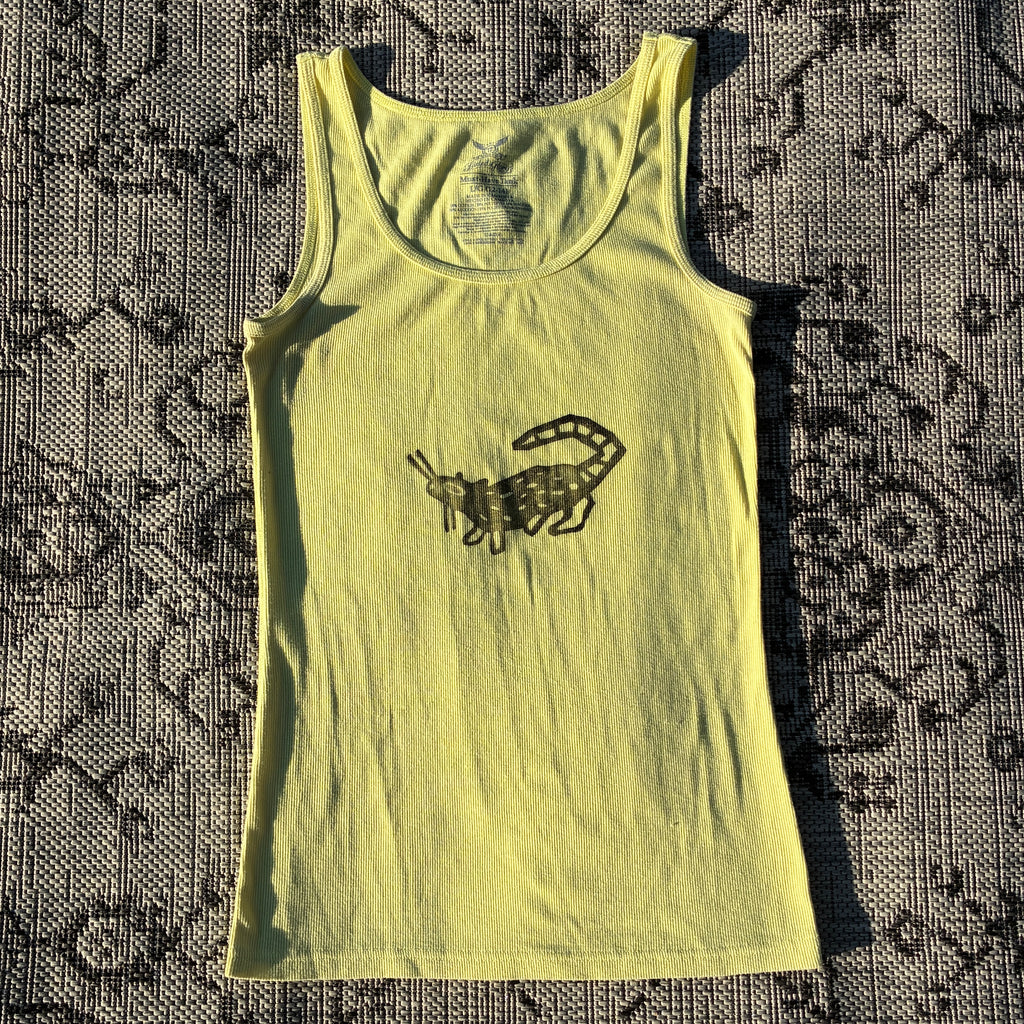 Rat Lime Green/Yellow Tank Top Large