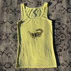 Rat Lime Green/Yellow Tank Top Large