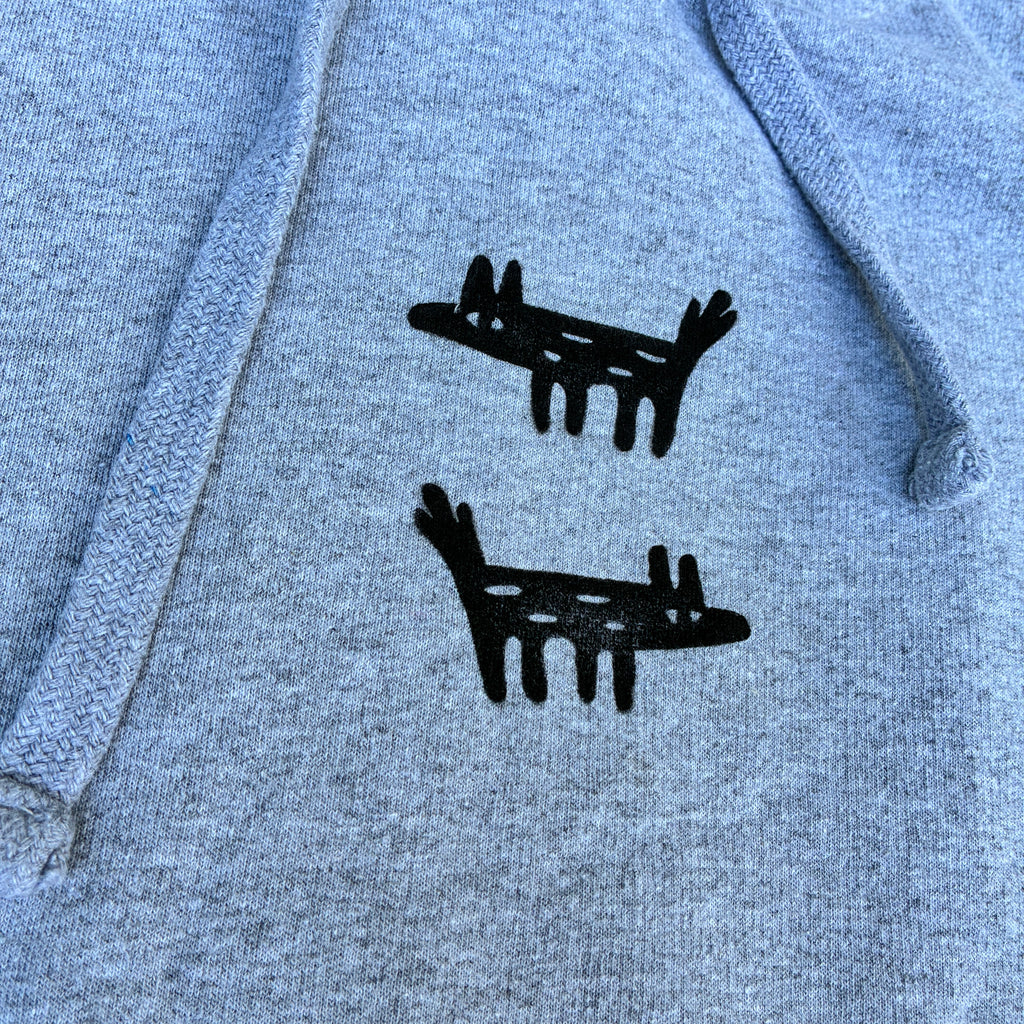 Wolf/Dog Light Grey Hoodie XL