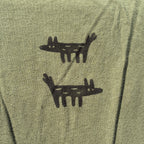 Wolf/Dog Green 3/4 Longsleeve Tee 2X