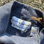 Sun/Moon Grey Blue Mock Neck Longsleeve Medium