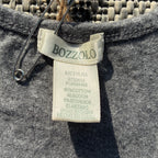 Sleepy Kitty Grey Cropped Tank Top Medium