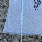 Hang in There Kitty Grey Tank Top XL