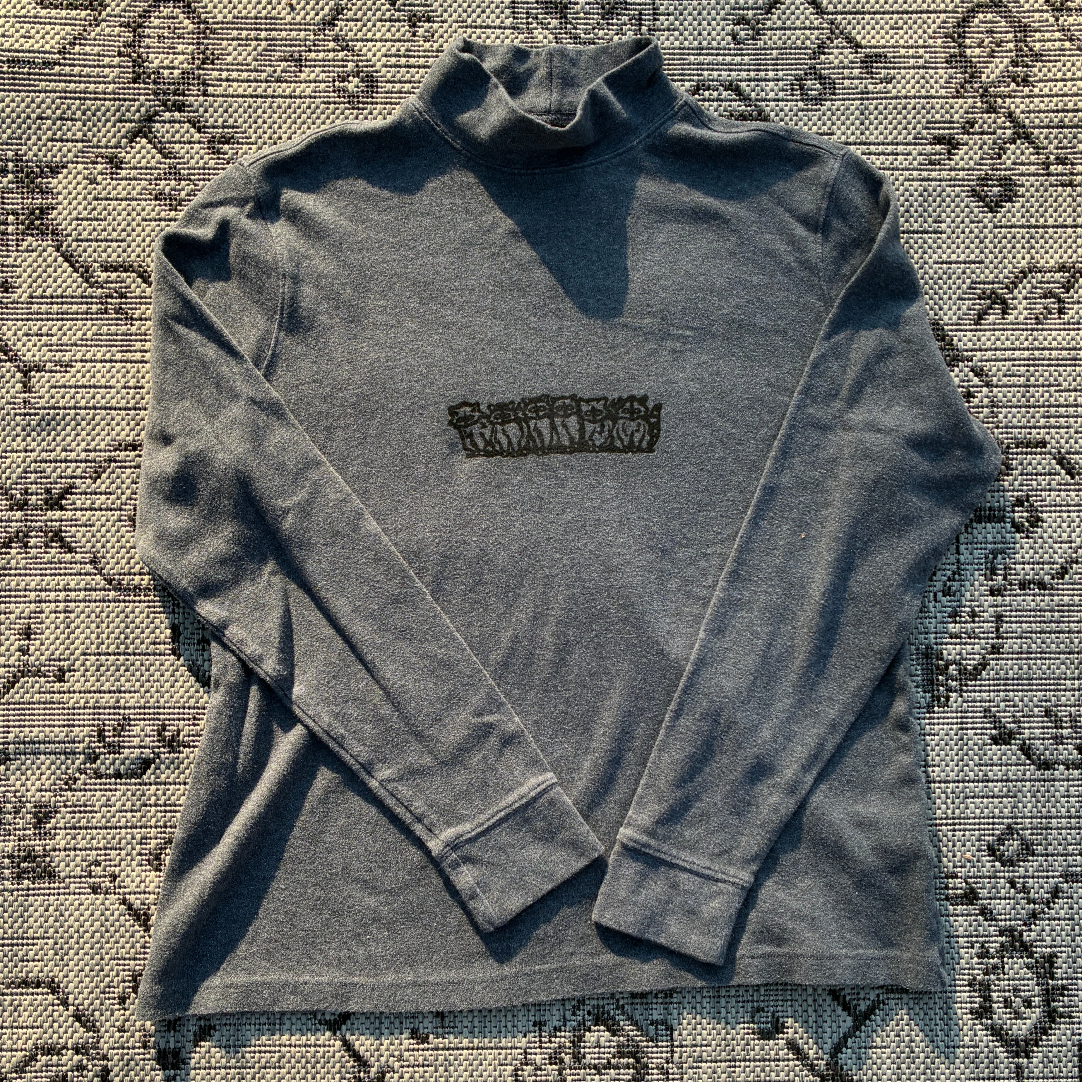 Raccoons Grey Mock Neck Longsleeve Small