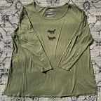 Wolf/Dog Green 3/4 Longsleeve Tee 2X