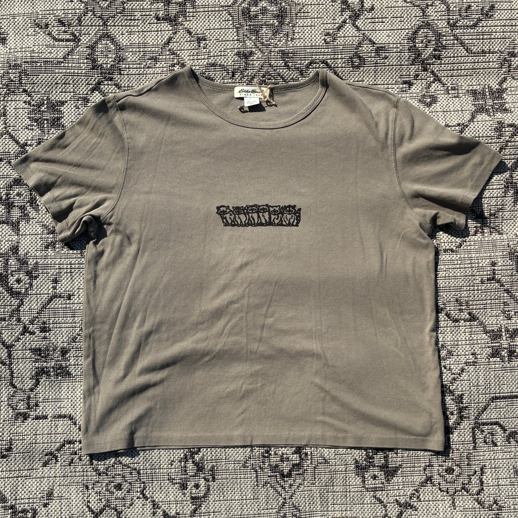 Raccoons Army Green/Grey Tee 2X