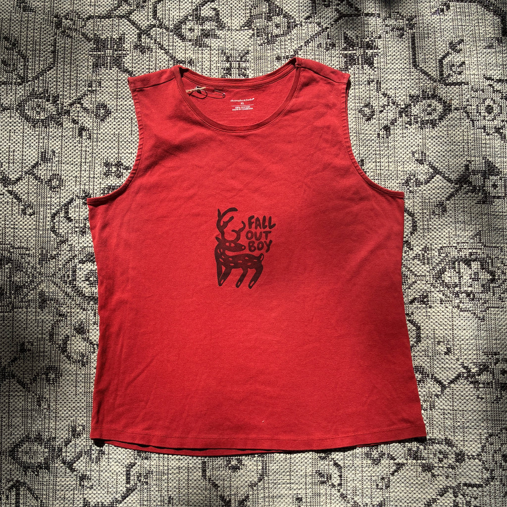 FOB Deer Red Tank Top XL