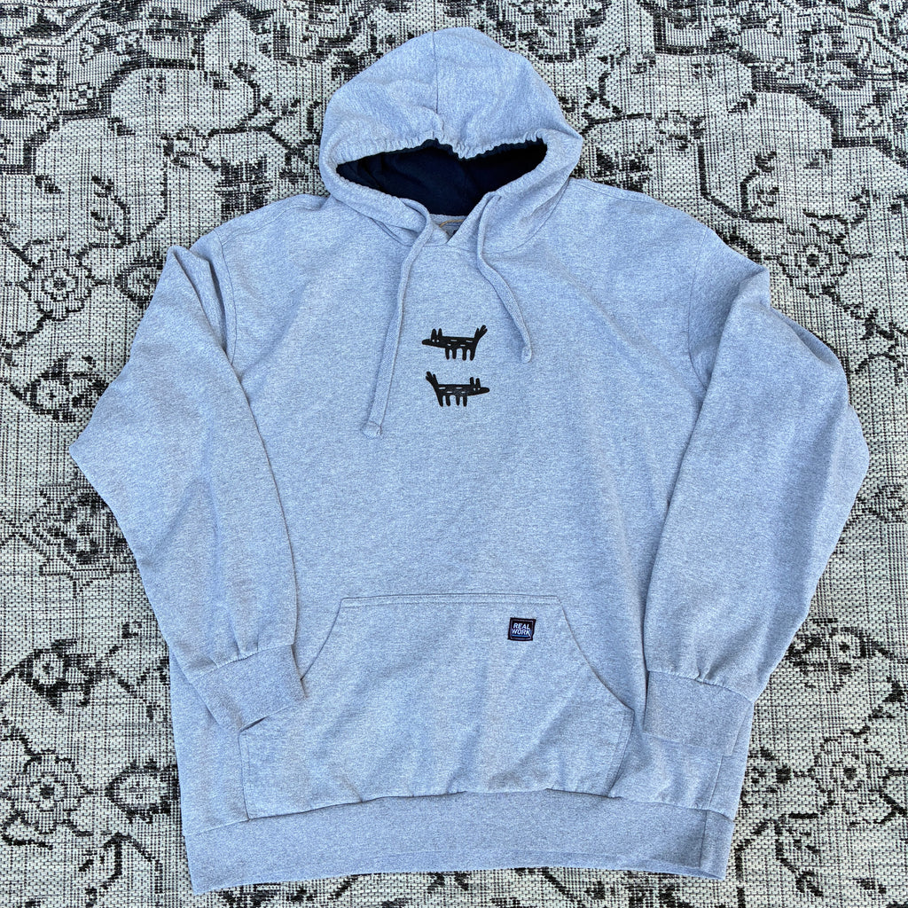Wolf/Dog Light Grey Hoodie XL