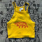 Red Tiger Yellow Cropped Tank Top XS