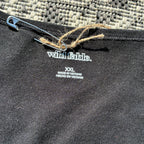 Wolf/Dog Black Square Neck Cropped Tank Top 2X