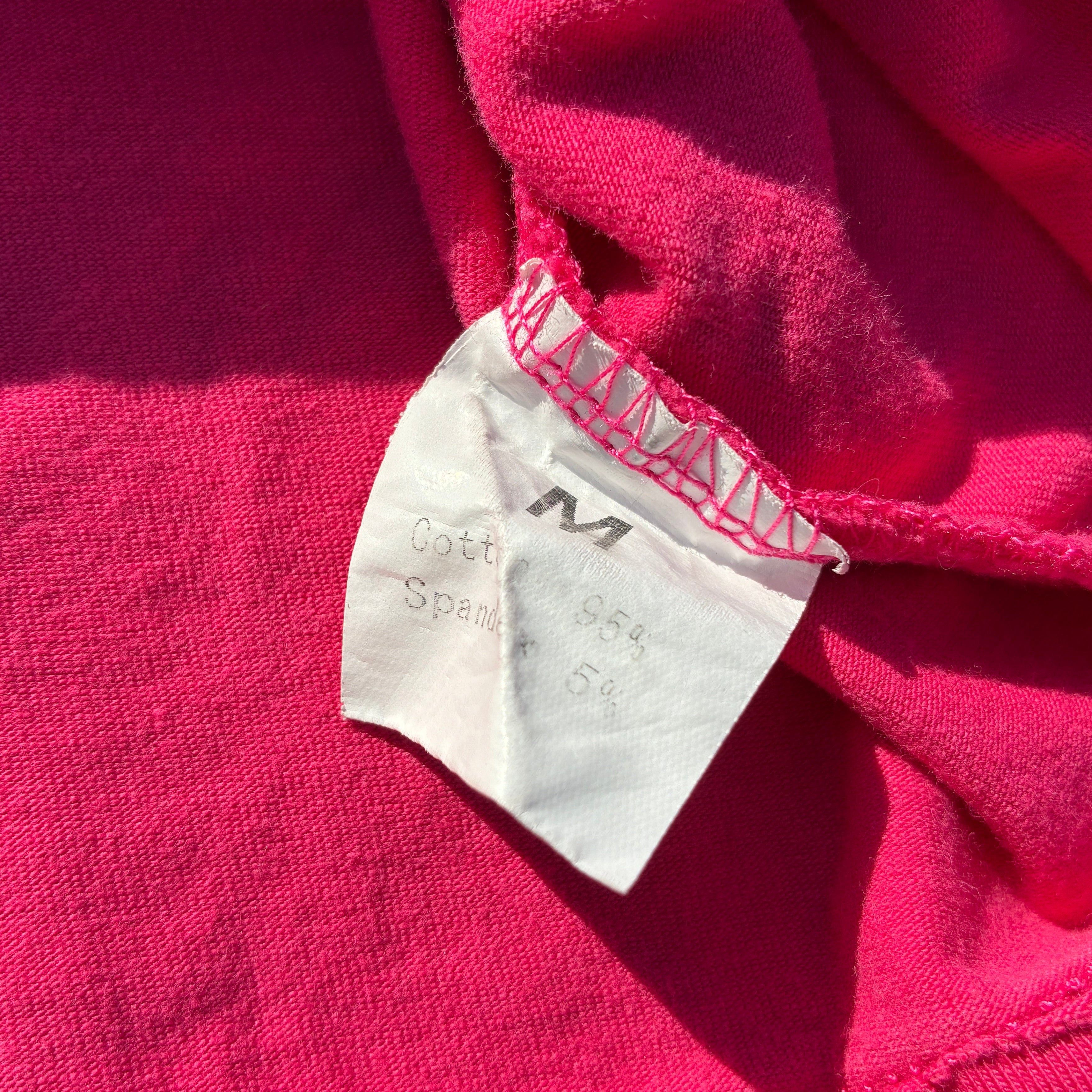 Sun/Moon Pink Cropped Tank Top Medium