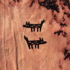 Wolf/Dog Bleach Dyed Tank Top 4X