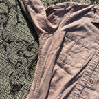Daisy Pocket Pale Pink/Beige Button Up Small
