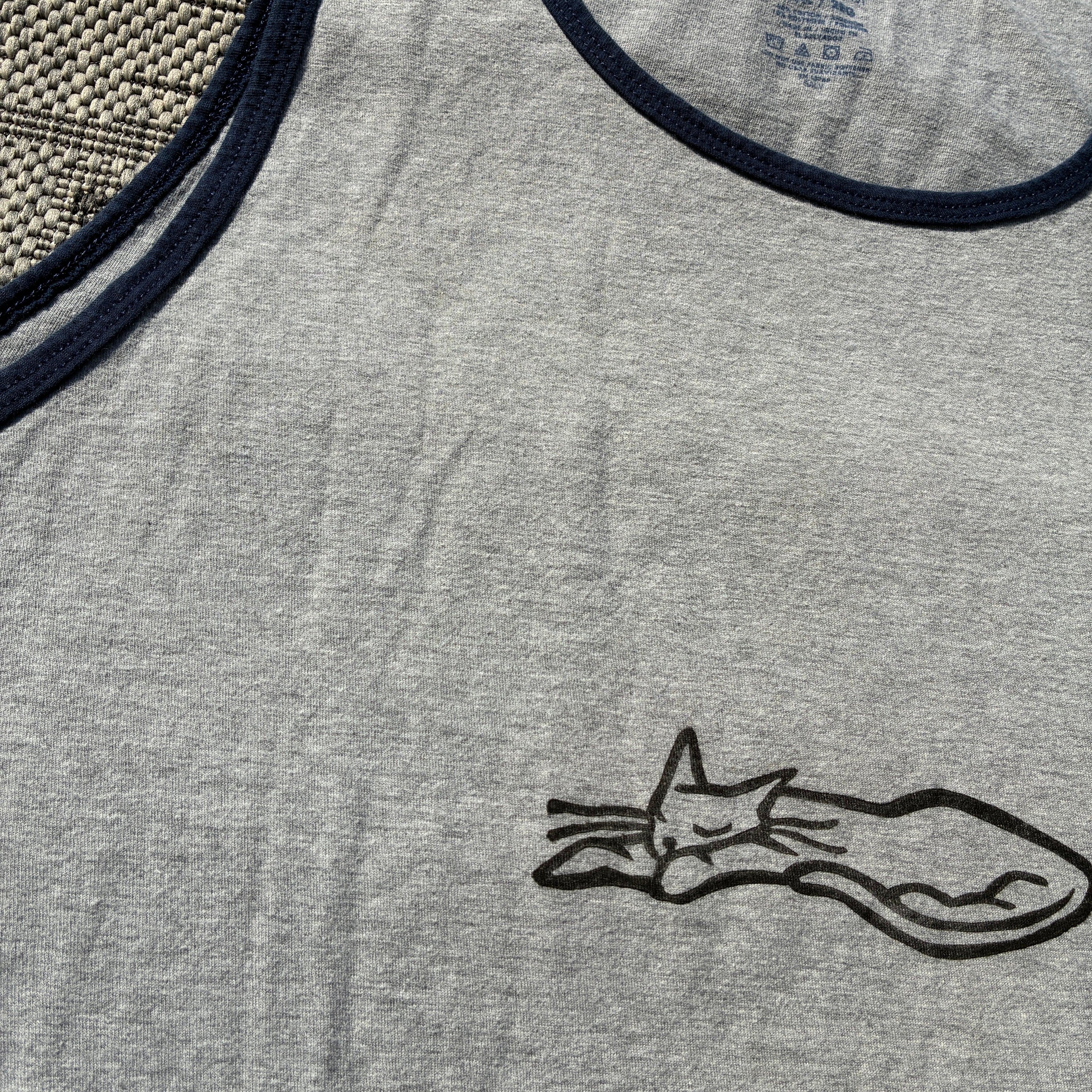 Sleepy Kitty Grey Tank Top 2X
