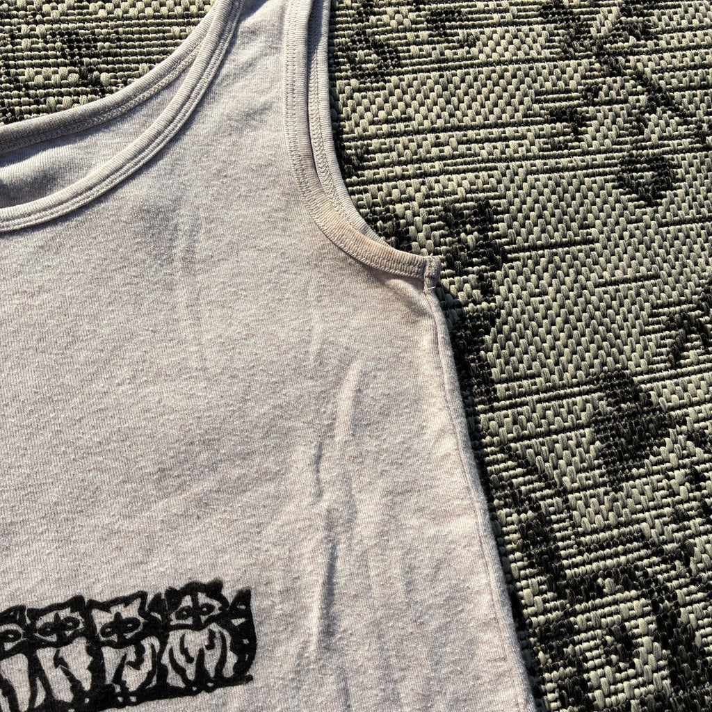 Raccoons Off-White Tank Top Medium