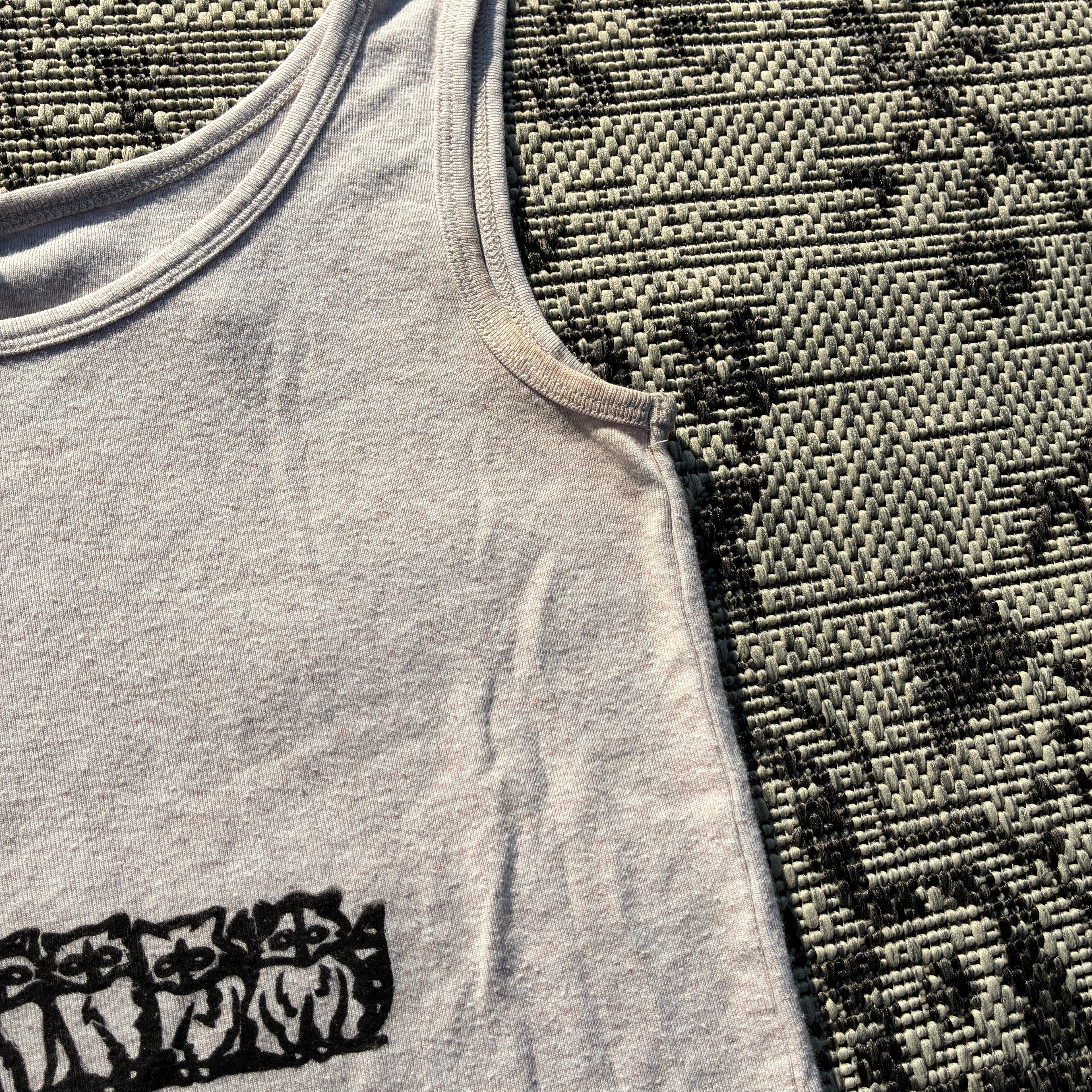 Raccoons Off-White Tank Top Medium
