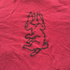 Two-Headed Rabbit Red Cropped Tee Small