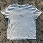 Pink Kitty White Tee Small