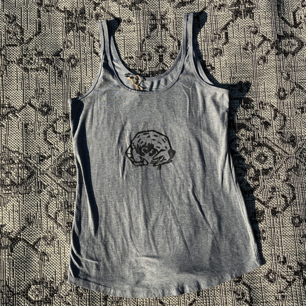 Dead Possum Grey Tank Top Large