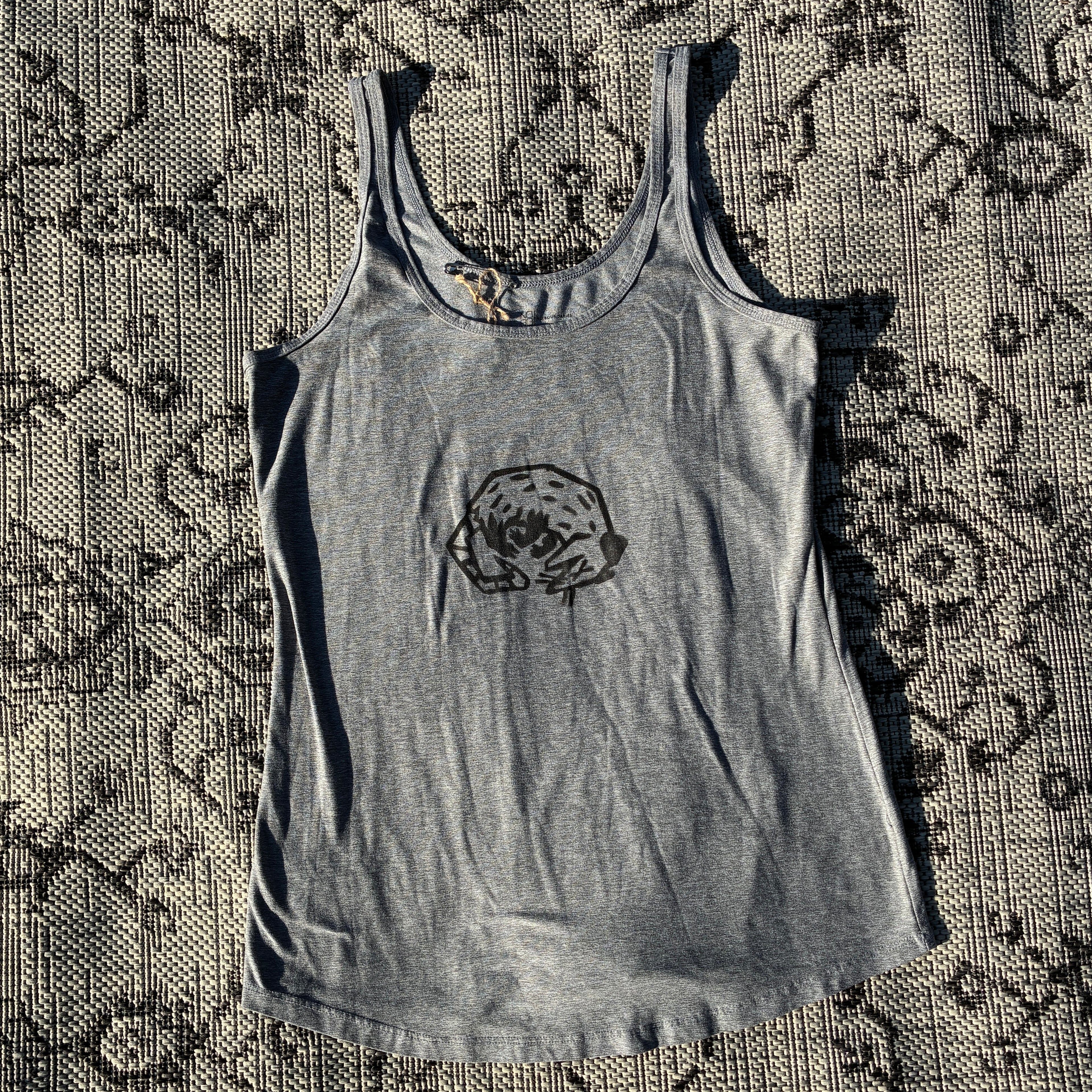 Dead Possum Grey Tank Top Large