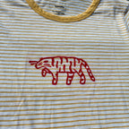 Red Tiger Yellow & White Striped Tee 2X
