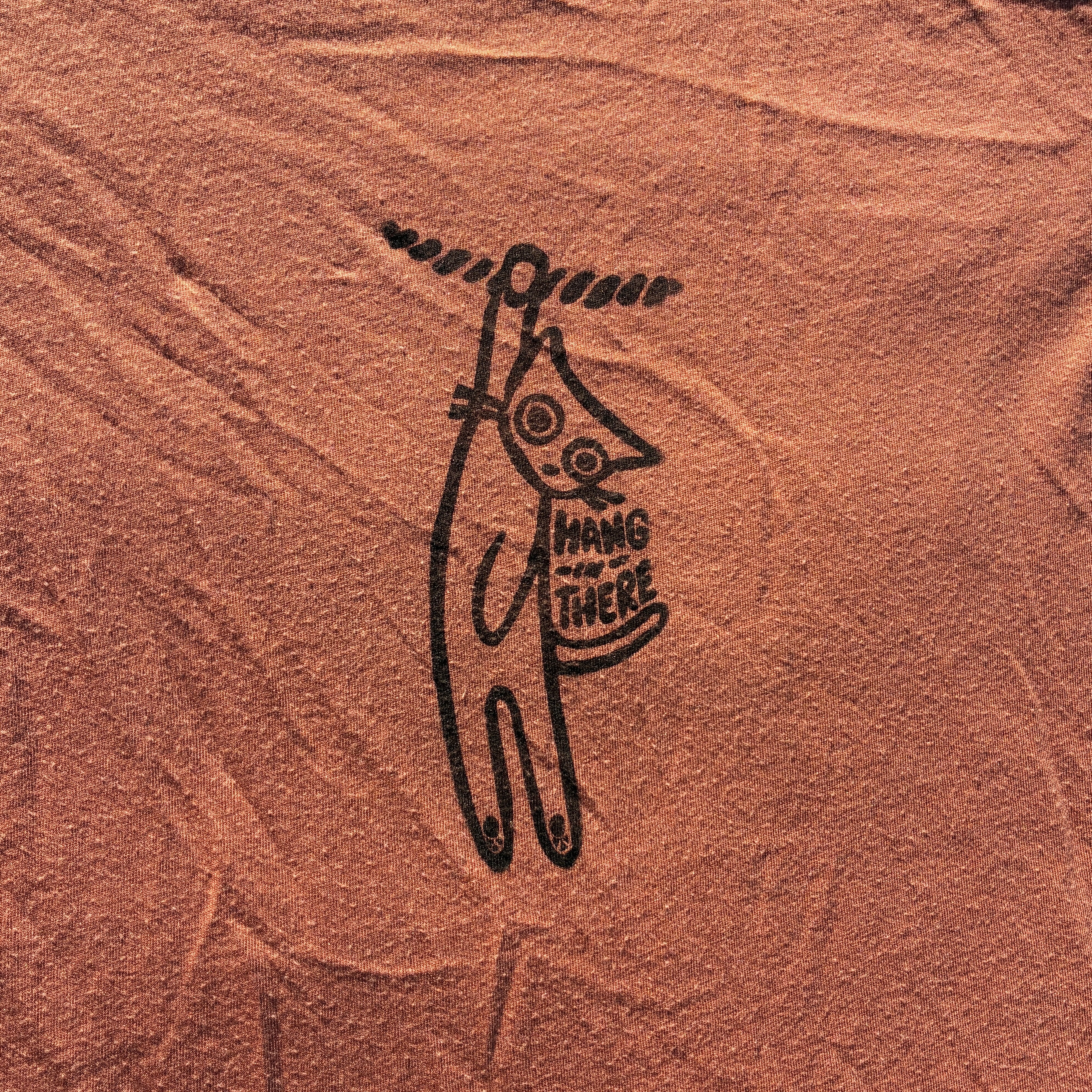 Hang in There Burnt Orange Tee Small