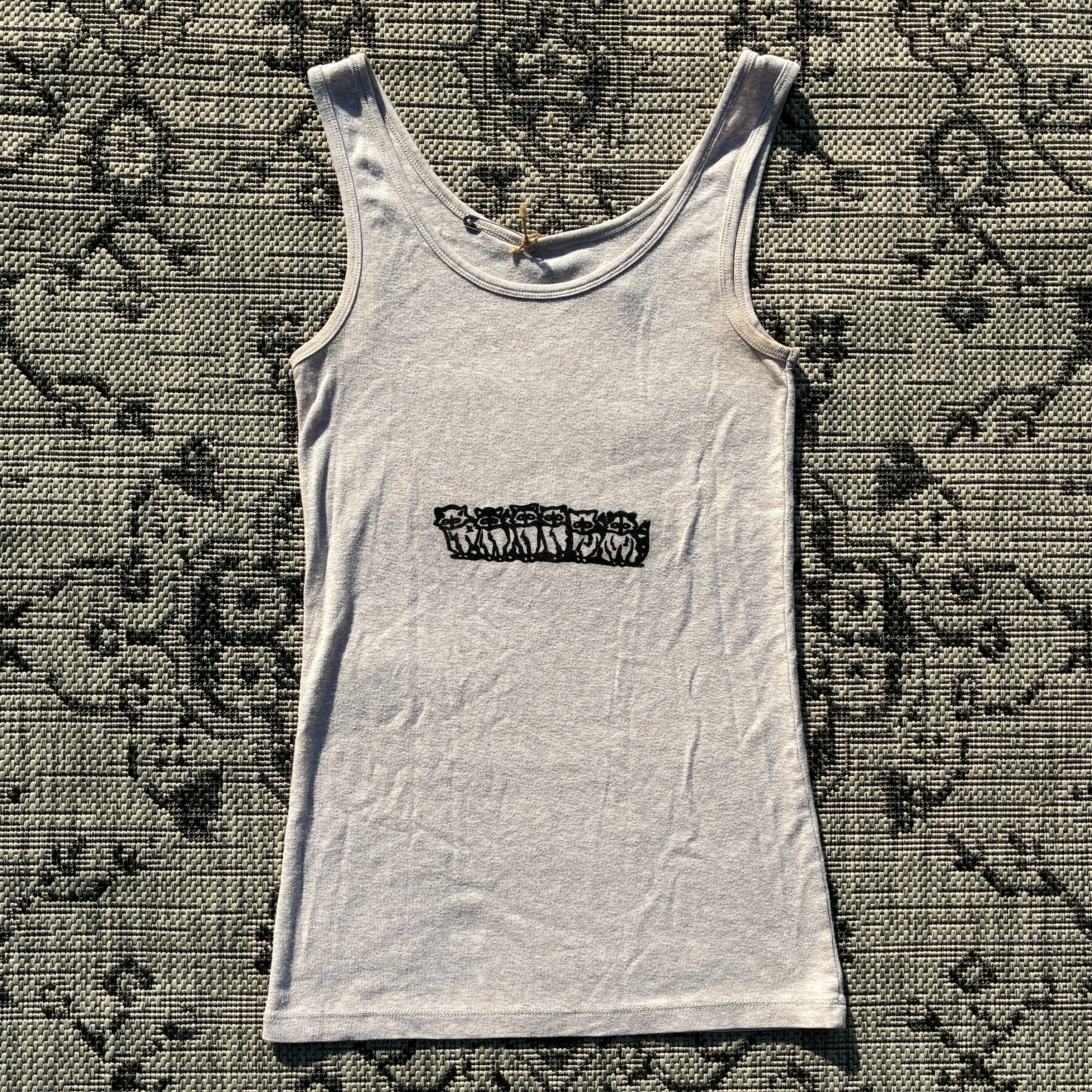 Raccoons Off-White Tank Top Medium