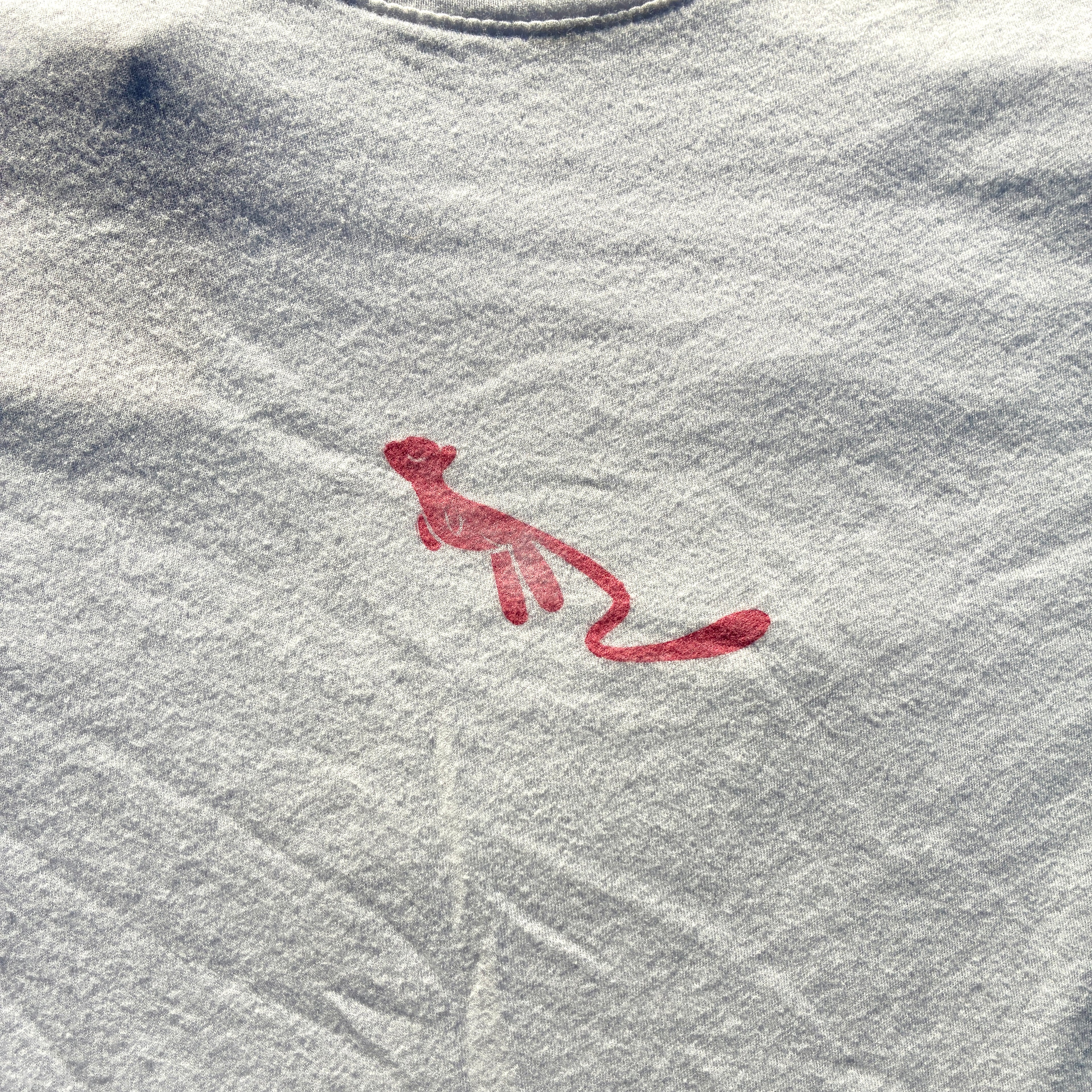 Pink Kitty White Tee Small