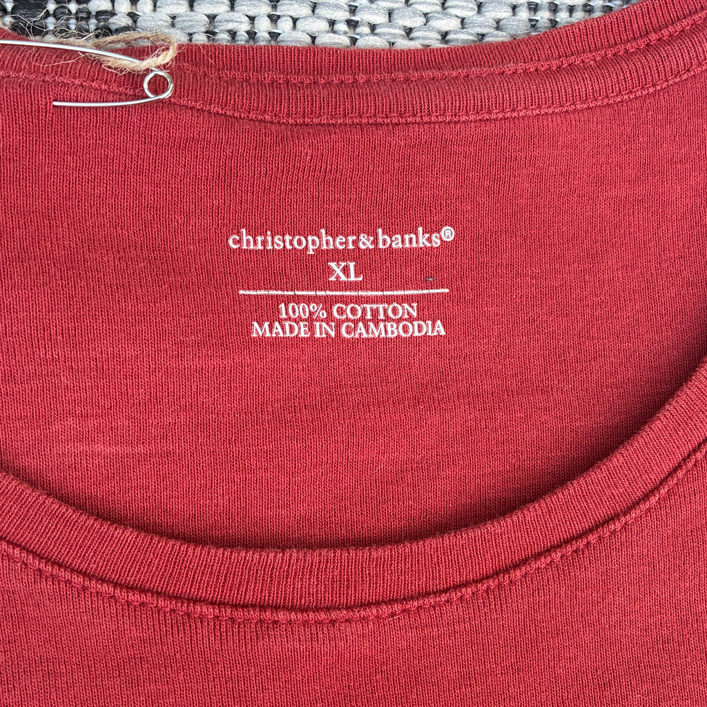 FOB Deer Red Tank Top XL