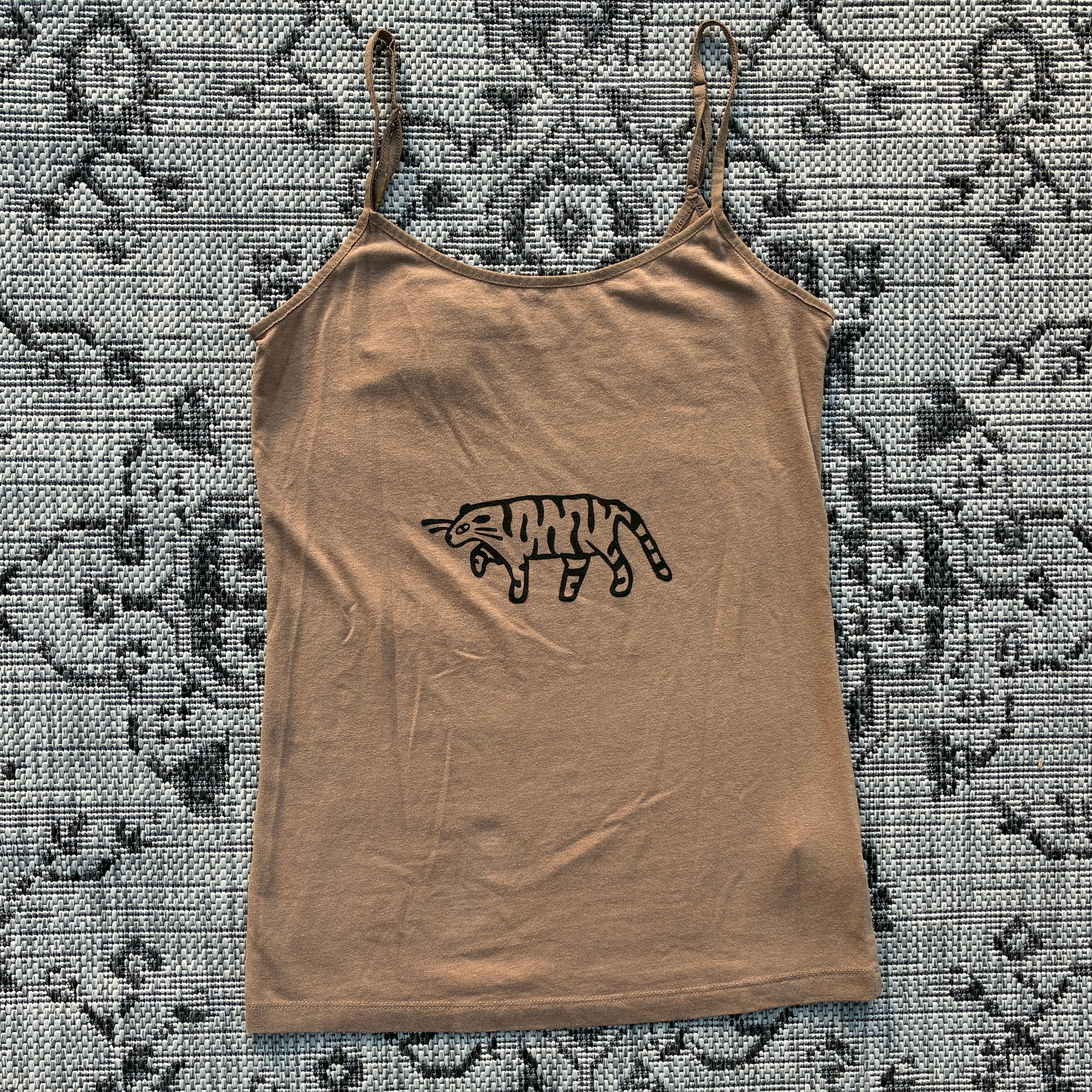 Tiger Brown Tank Top XS